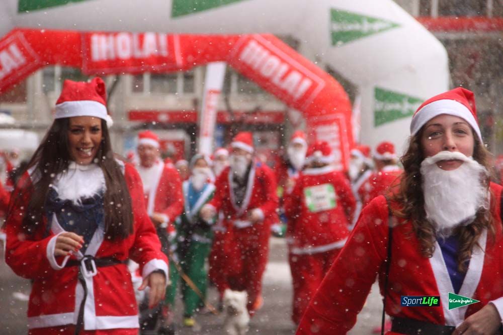 Carrera Papa Noel entrada en meta
