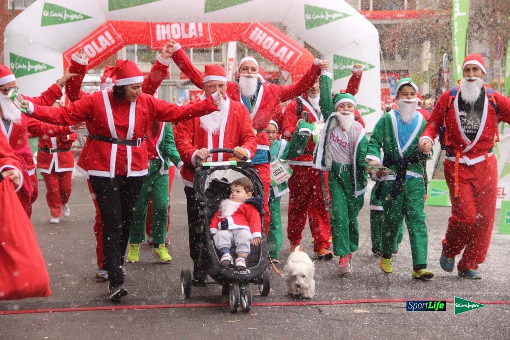 Carrera Papa Noel entrada en meta