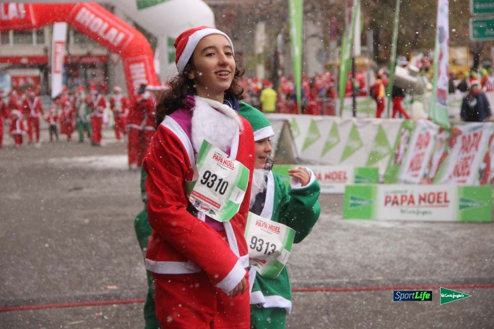 Carrera Papa Noel entrada en meta