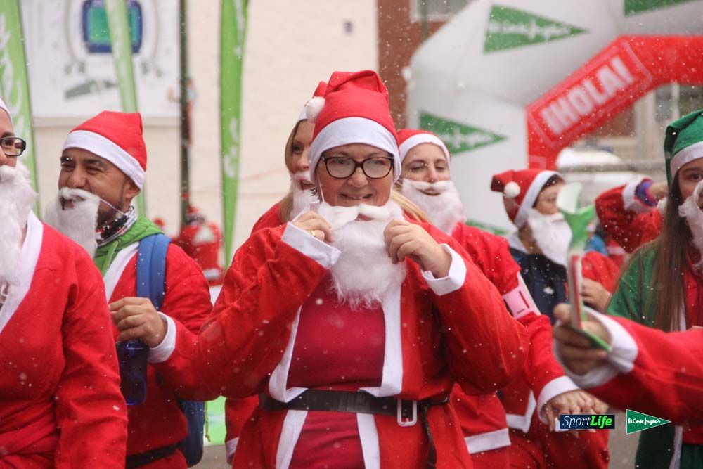 Carrera Papa Noel entrada en meta