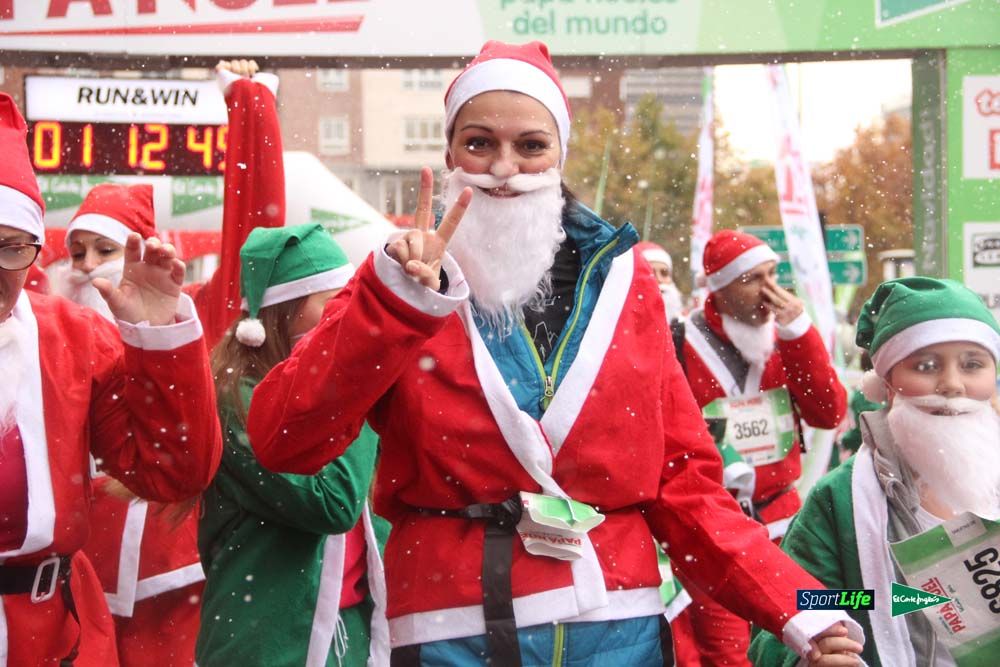 Carrera Papa Noel entrada en meta