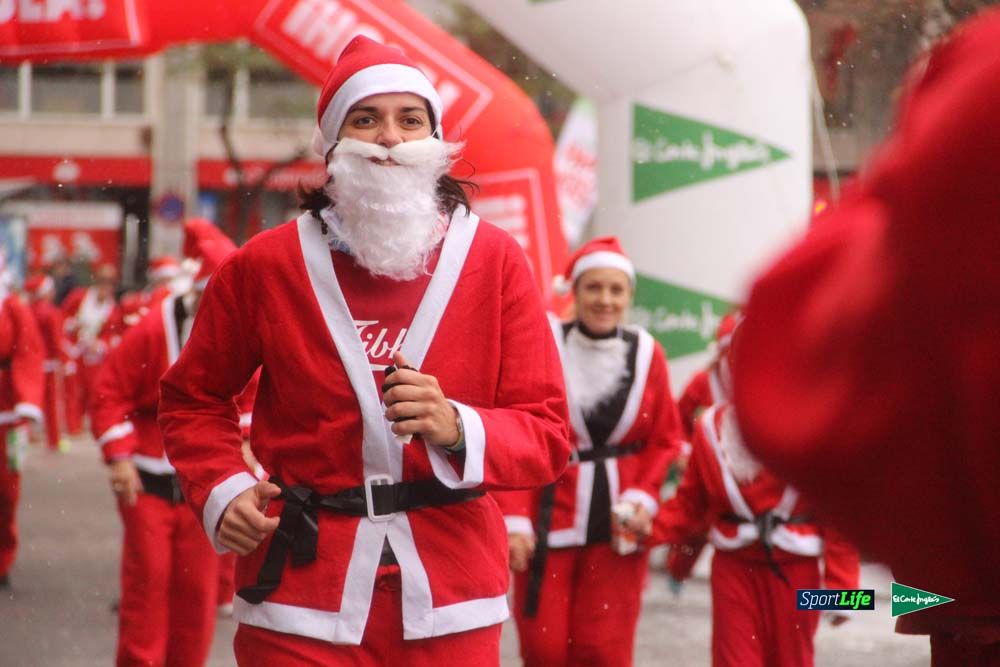 Carrera Papa Noel entrada en meta