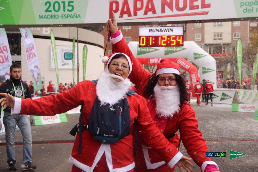 Carrera Papa Noel entrada en meta