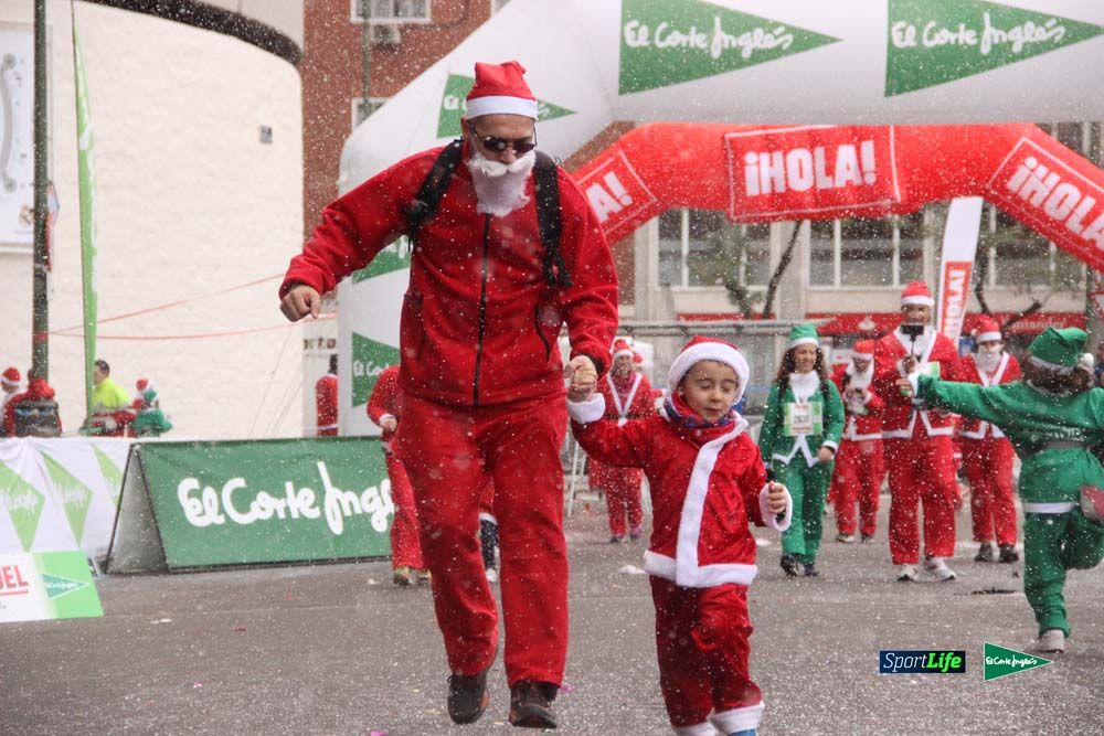 Carrera Papa Noel entrada en meta