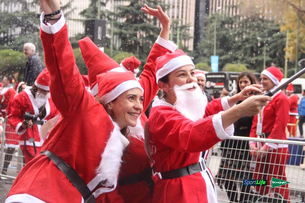 Carrera Papa Noel entrada en meta
