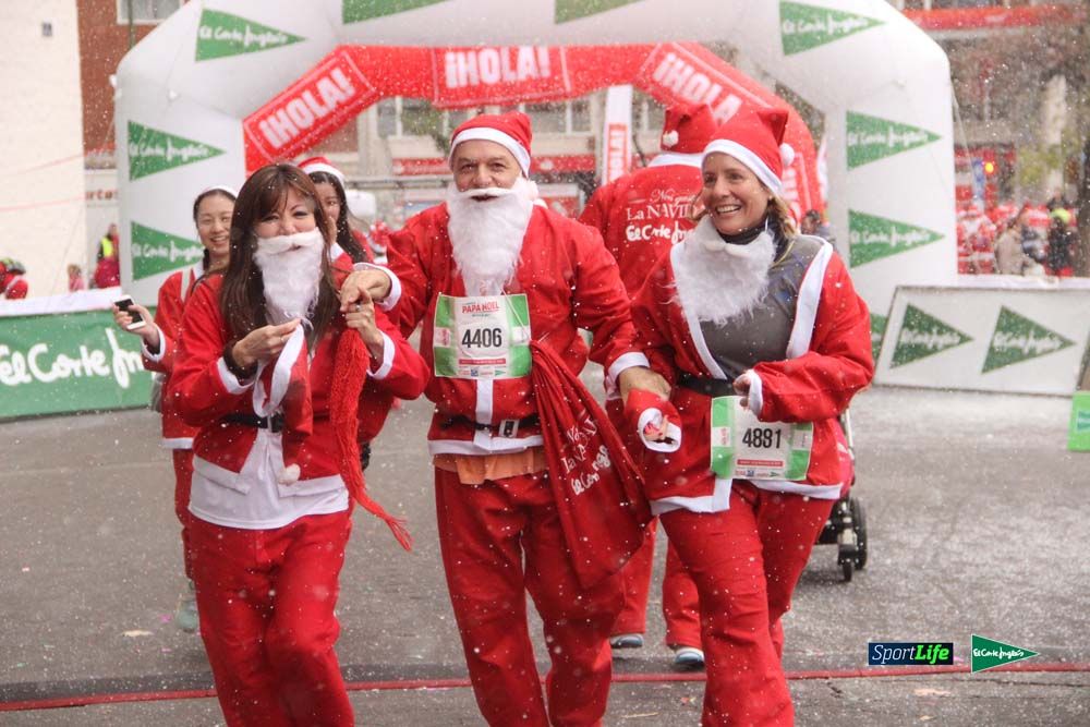 Carrera Papa Noel entrada en meta