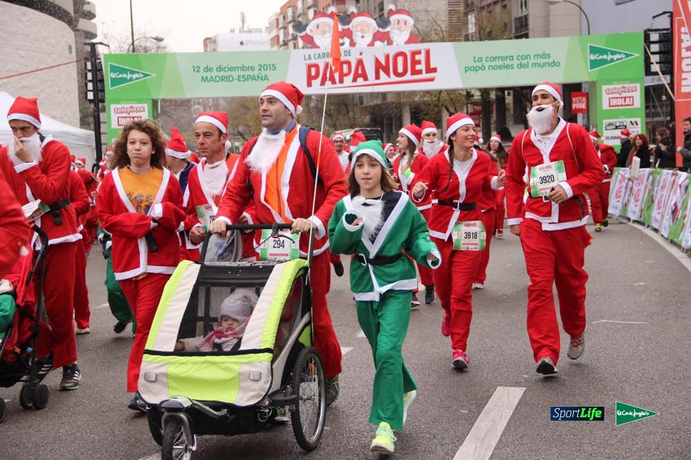 Galería de la Carrera de Papá Noel, ambiente, salida y entra en meta hasta el minuto 25