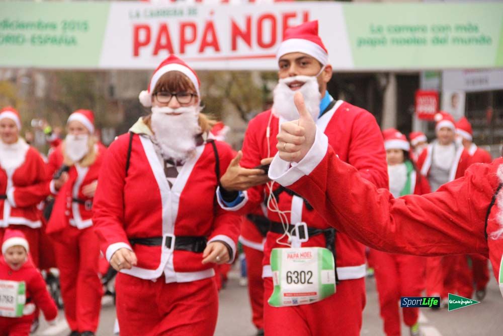 Galería de la Carrera de Papá Noel, ambiente, salida y entra en meta hasta el minuto 25