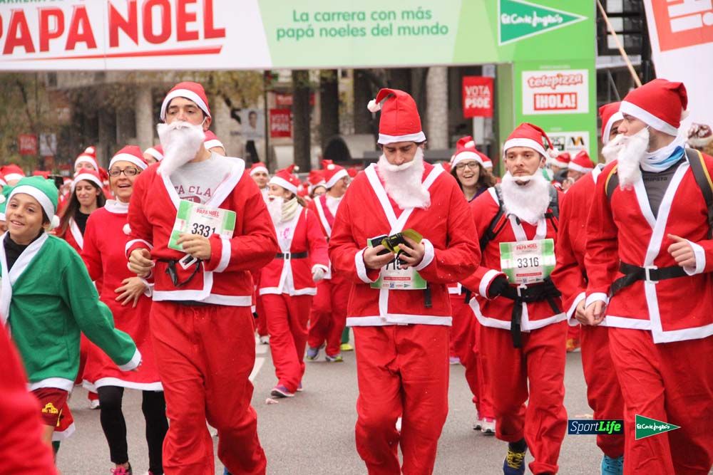 Galería de la Carrera de Papá Noel, ambiente, salida y entra en meta hasta el minuto 25