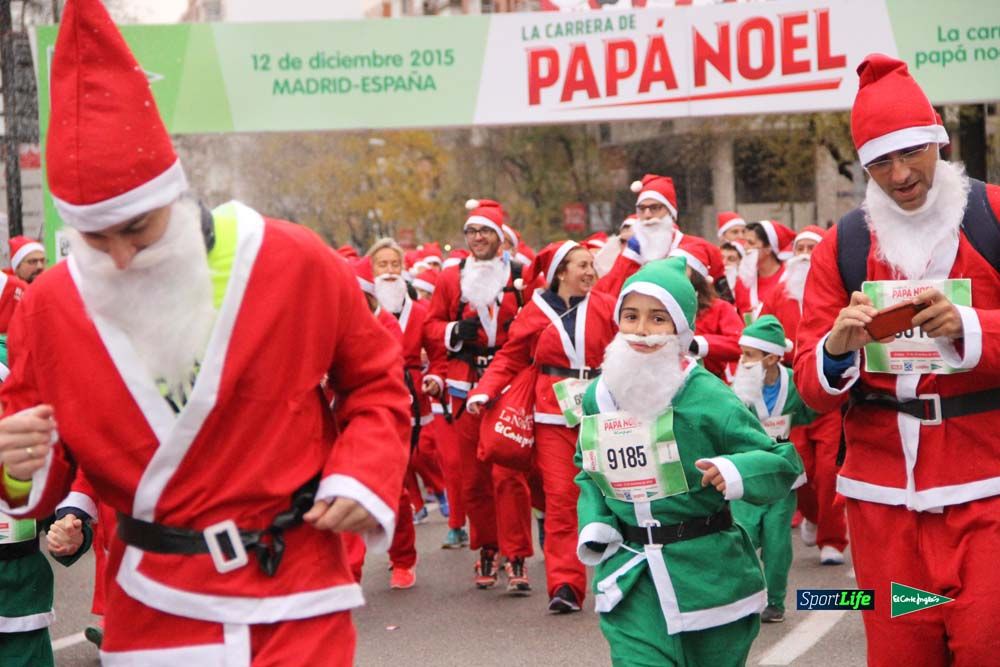 Galería de la Carrera de Papá Noel, ambiente, salida y entra en meta hasta el minuto 25