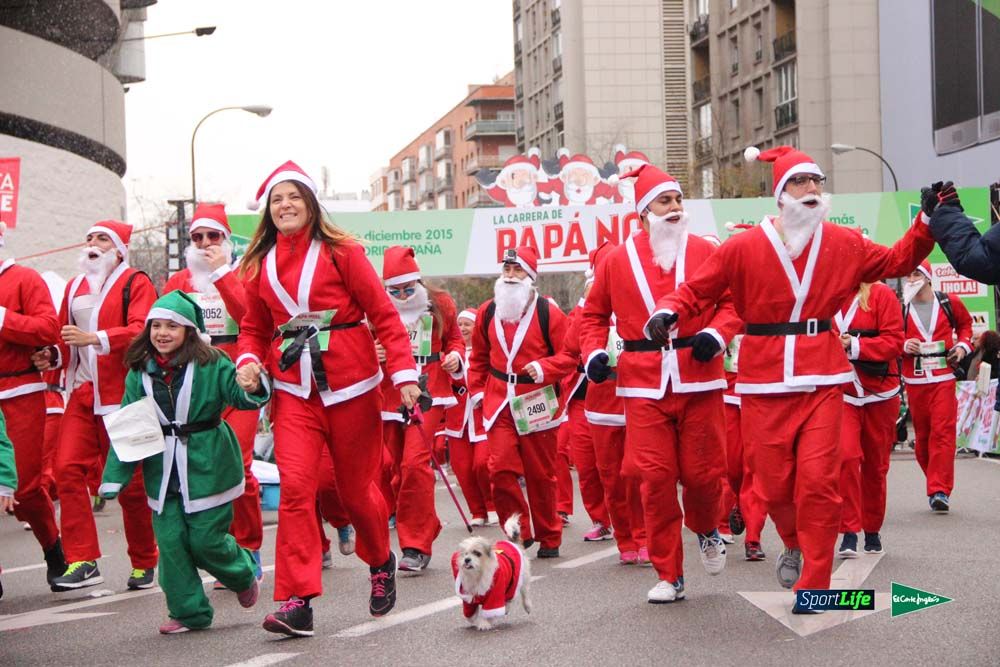 Galería de la Carrera de Papá Noel, ambiente, salida y entra en meta hasta el minuto 25