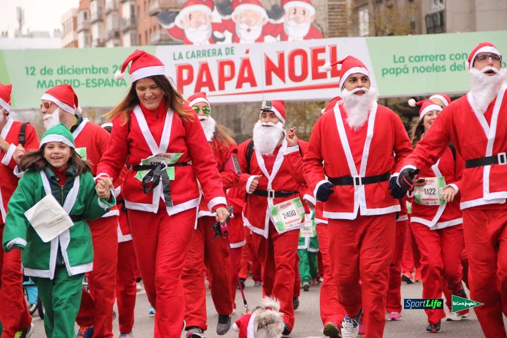 Galería de la Carrera de Papá Noel, ambiente, salida y entra en meta hasta el minuto 25