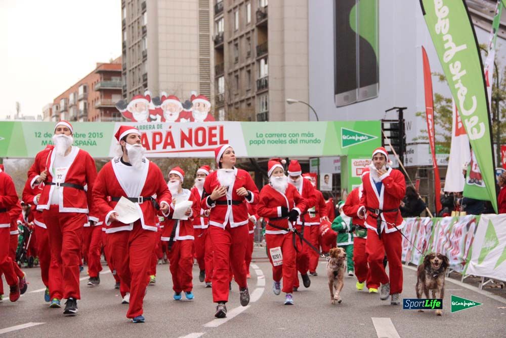 Galería de la Carrera de Papá Noel, ambiente, salida y entra en meta hasta el minuto 25