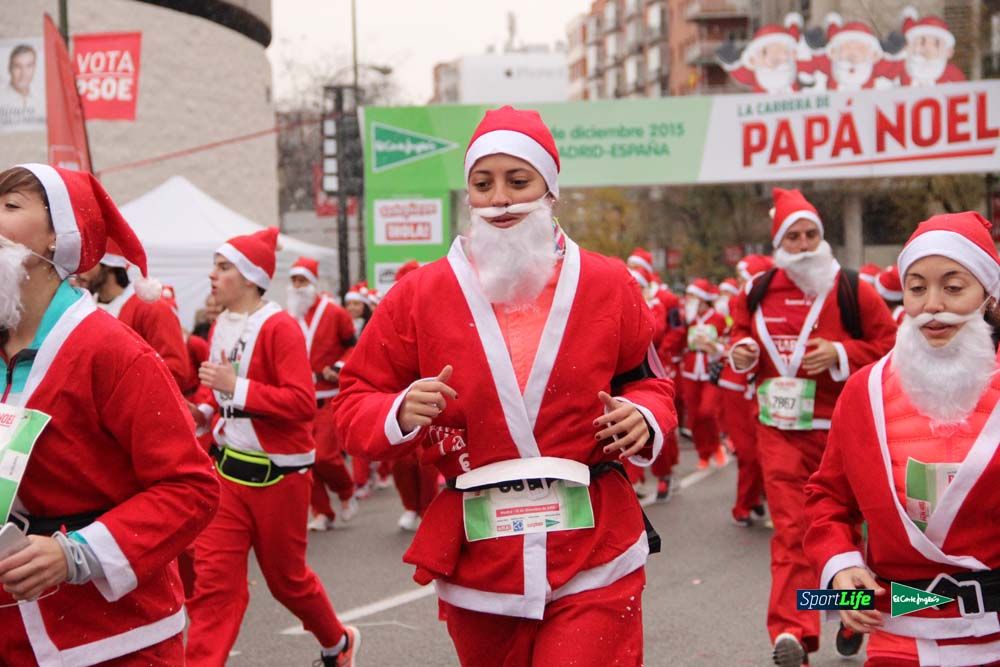 Galería de la Carrera de Papá Noel, ambiente, salida y entra en meta hasta el minuto 25
