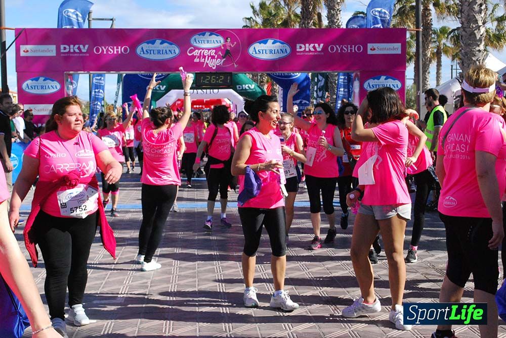 Carrera de la Mujer Valencia 2016: meta (de 1:22 a 1:32)