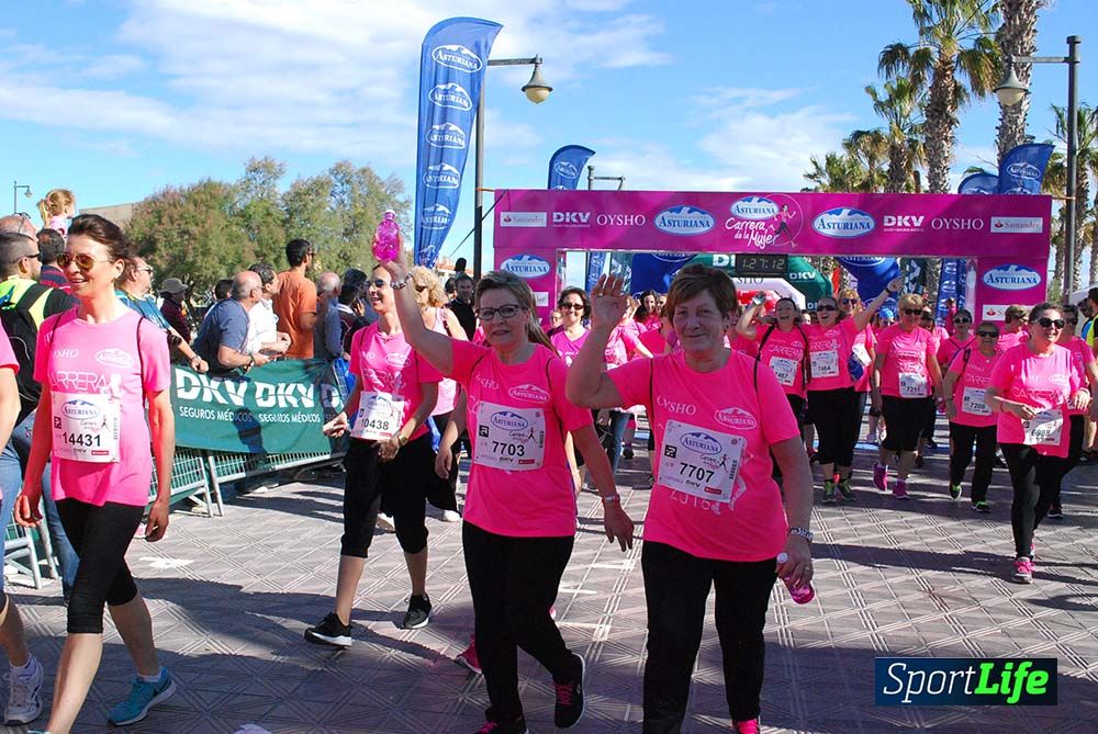 Carrera de la Mujer Valencia 2016: meta (de 1:22 a 1:32)