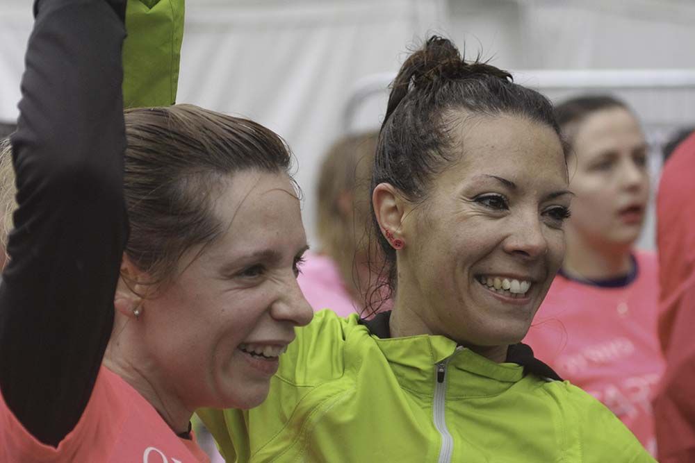 Carrera de la Mujer Madrid Meta 10 Arco izquierdo de 9.48 a 10.00