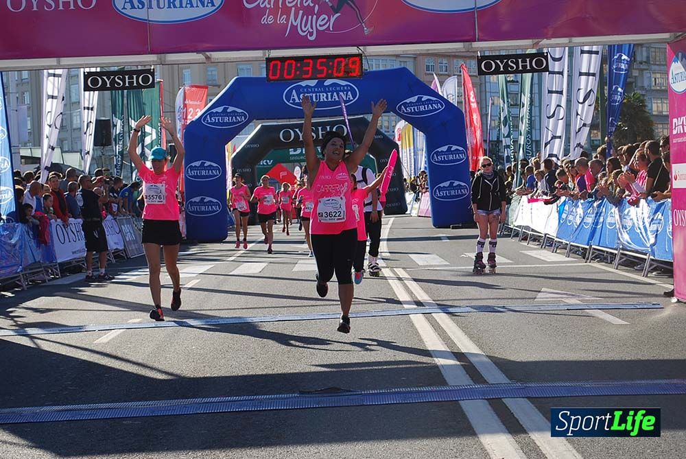 Carrera de la Mujer A Coruña meta 1 (de 00:26 a 00:35))