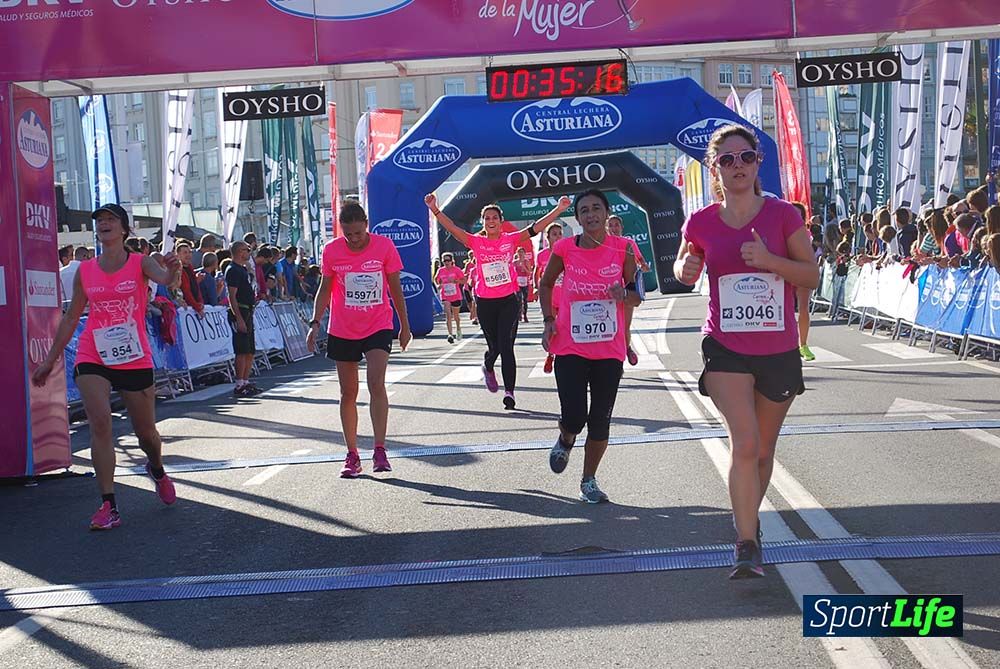 Carrera de la Mujer A Coruña meta 1 (de 00:26 a 00:35))