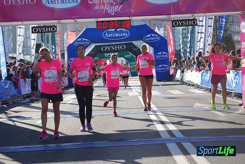 Carrera de la Mujer A Coruña meta 1 (de 00:26 a 00:35))