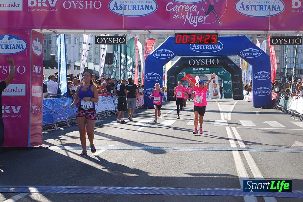 Carrera de la Mujer A Coruña meta 1 (de 00:26 a 00:35))