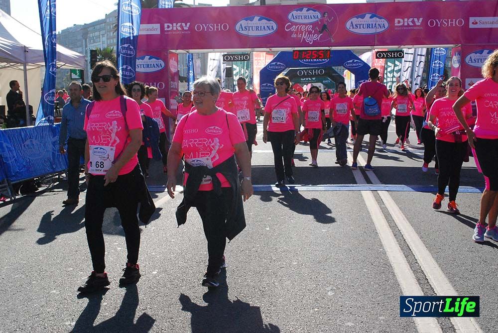 Carrera de la Mujer A Coruña meta 9 (de 1h 23´hasta el cierre de carrera)