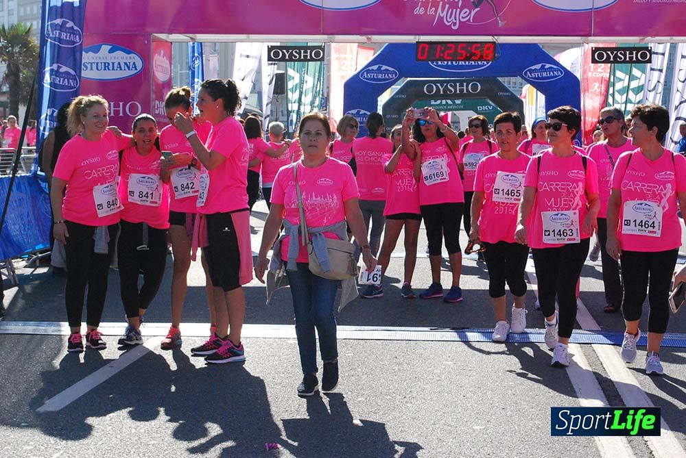 Carrera de la Mujer A Coruña meta 9 (de 1h 23´hasta el cierre de carrera)