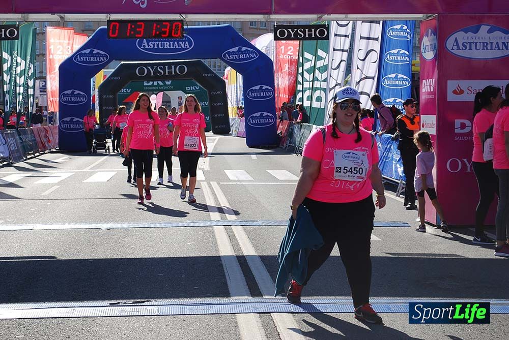 Carrera de la Mujer A Coruña meta 9 (de 1h 23´hasta el cierre de carrera)