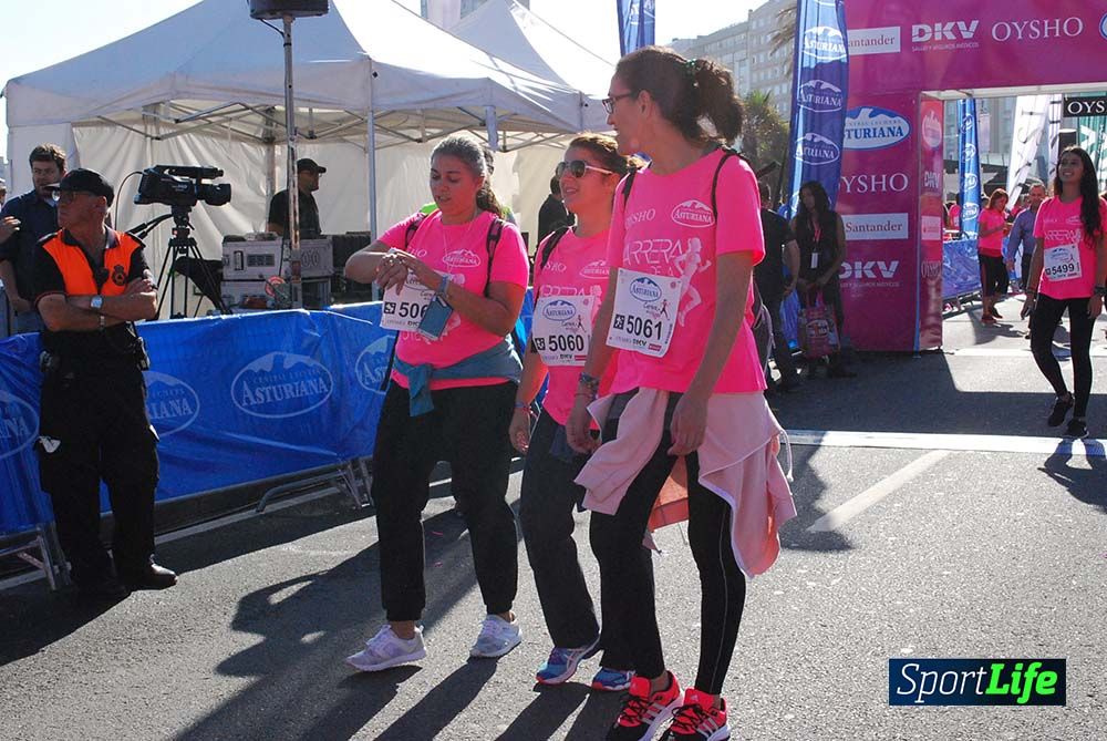 Carrera de la Mujer A Coruña meta 9 (de 1h 23´hasta el cierre de carrera)