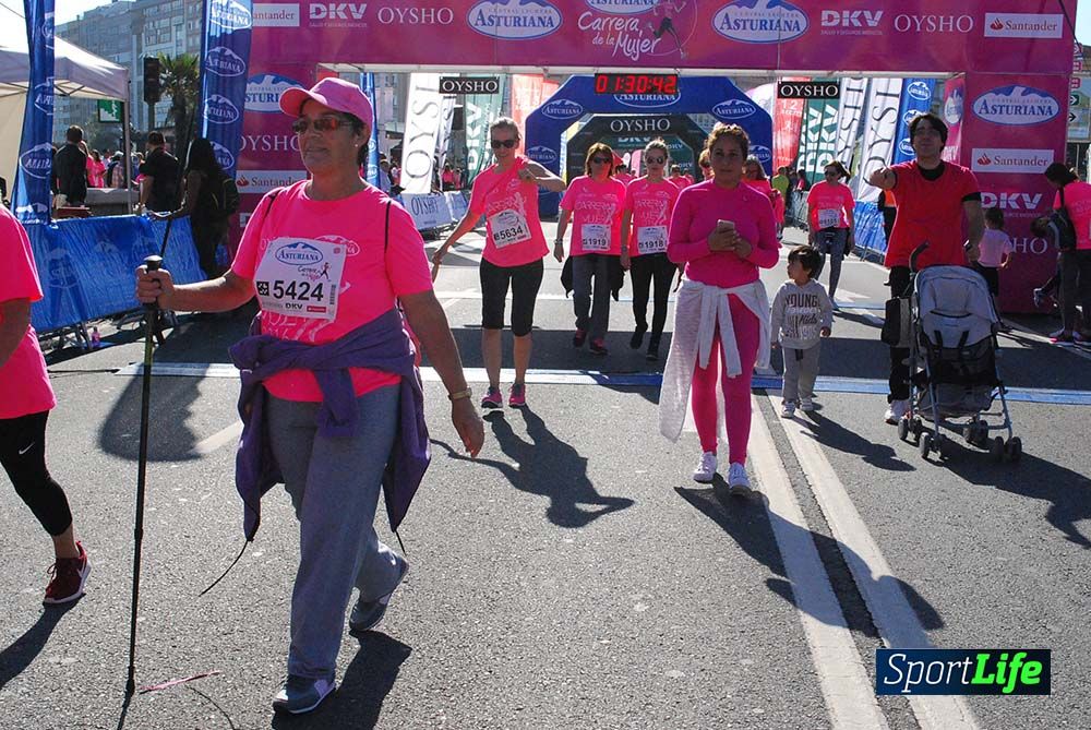 Carrera de la Mujer A Coruña meta 9 (de 1h 23´hasta el cierre de carrera)