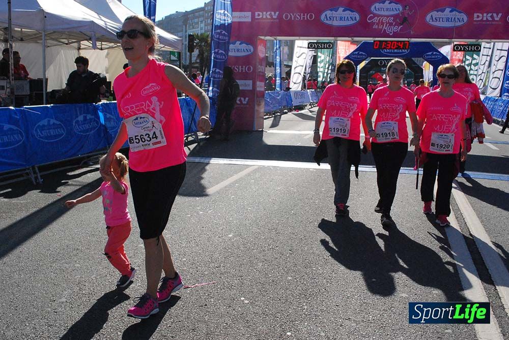 Carrera de la Mujer A Coruña meta 9 (de 1h 23´hasta el cierre de carrera)