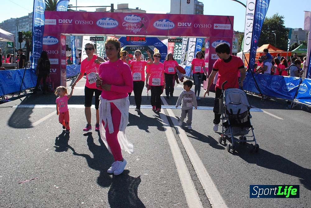 Carrera de la Mujer A Coruña meta 9 (de 1h 23´hasta el cierre de carrera)