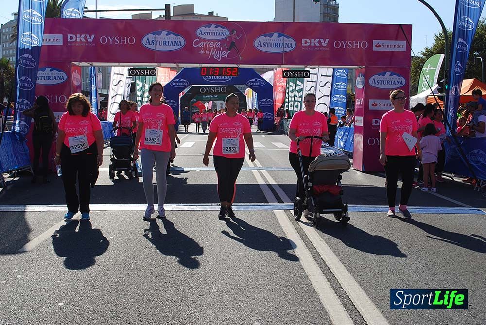 Carrera de la Mujer A Coruña meta 9 (de 1h 23´hasta el cierre de carrera)