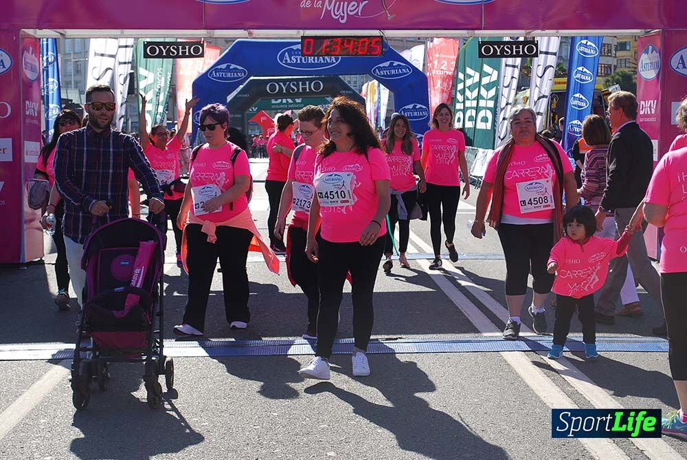 Carrera de la Mujer A Coruña meta 9 (de 1h 23´hasta el cierre de carrera)