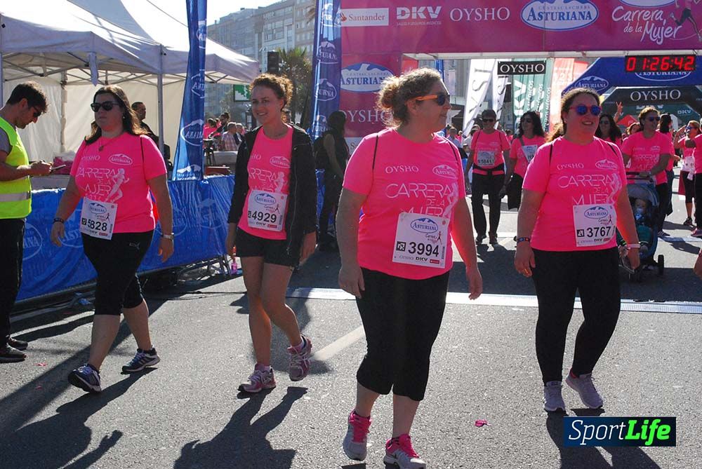 Carrera de la Mujer A Coruña meta 9 (de 1h 23´hasta el cierre de carrera)