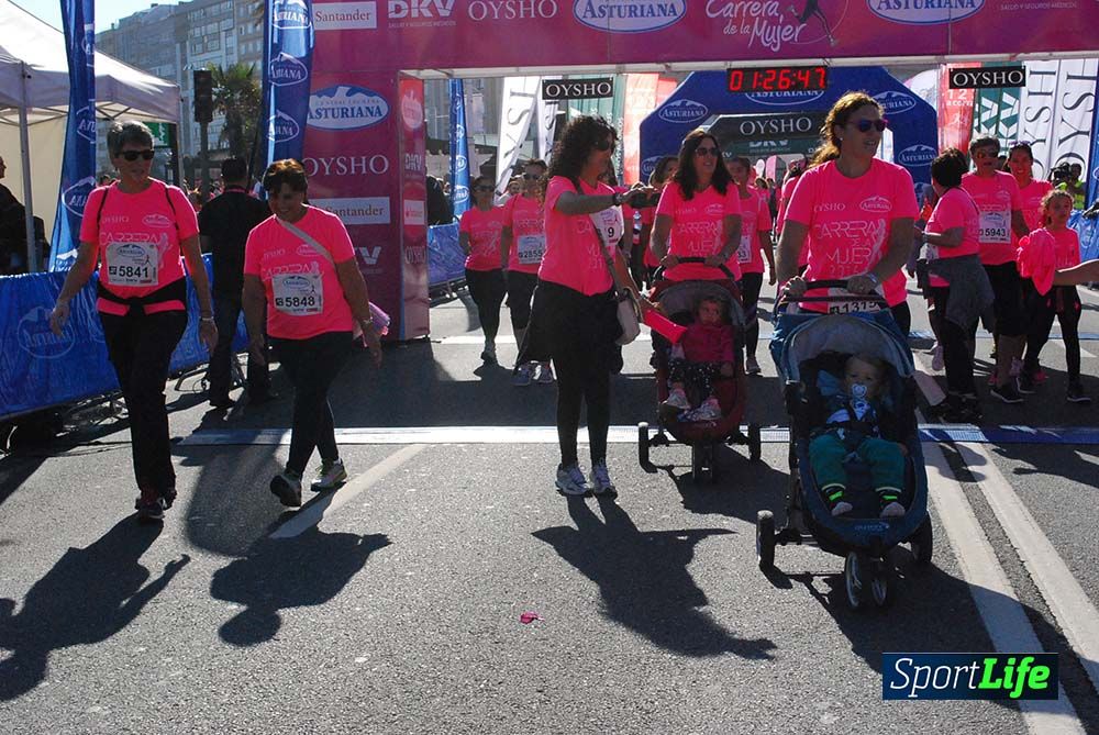 Carrera de la Mujer A Coruña meta 9 (de 1h 23´hasta el cierre de carrera)