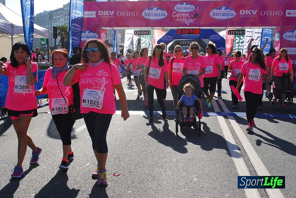 Carrera de la Mujer A Coruña meta 9 (de 1h 23´hasta el cierre de carrera)