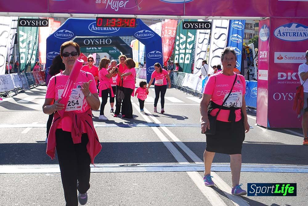 Carrera de la Mujer A Coruña meta 9 (de 1h 23´hasta el cierre de carrera)