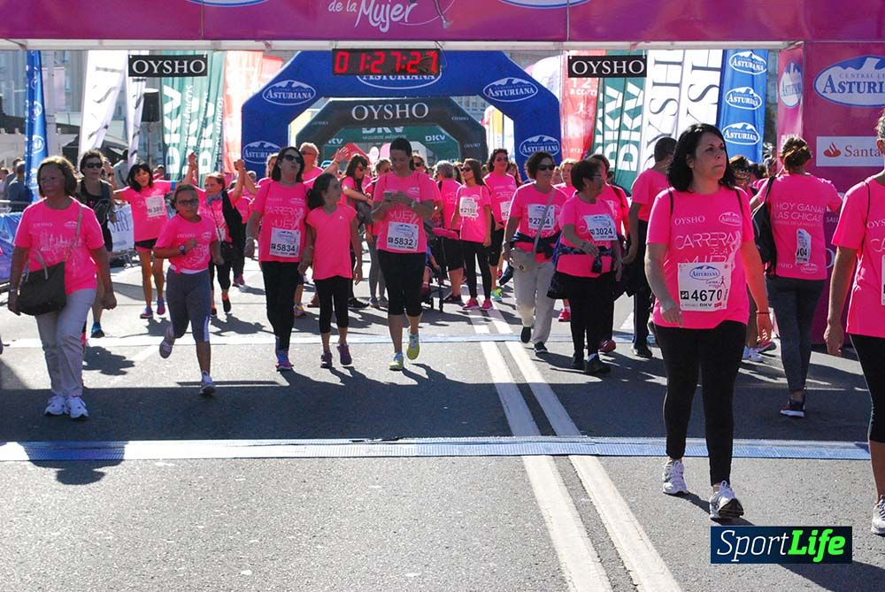 Carrera de la Mujer A Coruña meta 9 (de 1h 23´hasta el cierre de carrera)