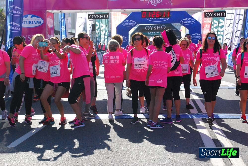 Carrera de la Mujer A Coruña meta 9 (de 1h 23´hasta el cierre de carrera)