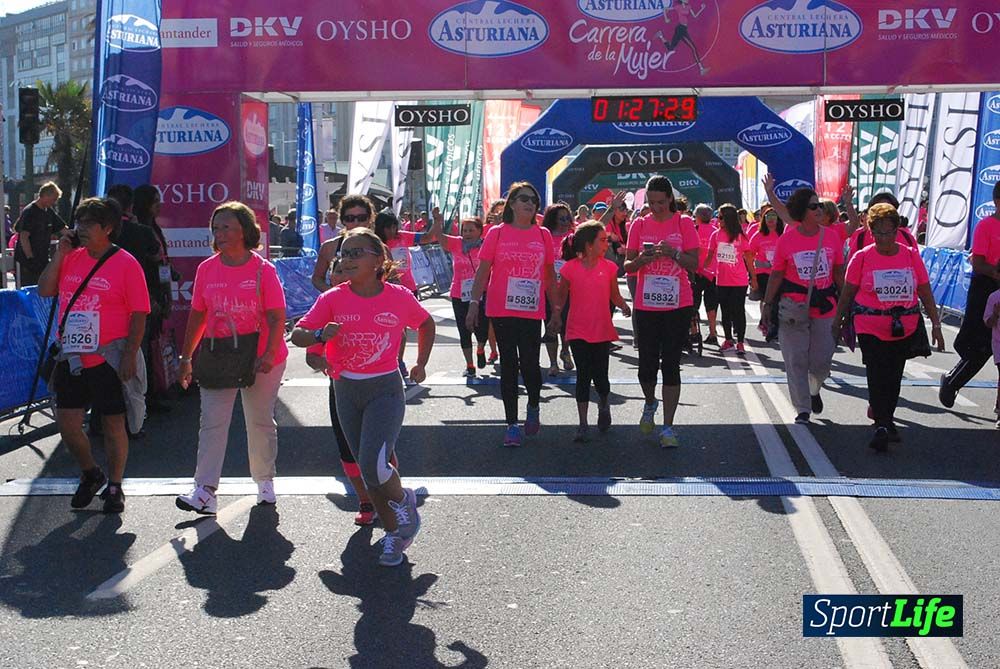 Carrera de la Mujer A Coruña meta 9 (de 1h 23´hasta el cierre de carrera)