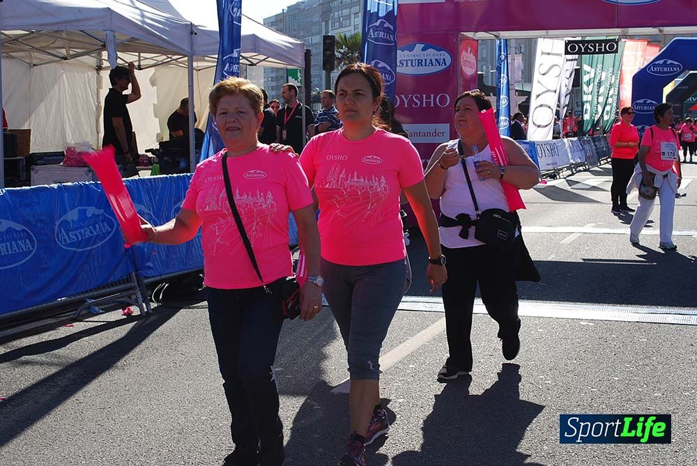 Carrera de la Mujer A Coruña meta 9 (de 1h 23´hasta el cierre de carrera)