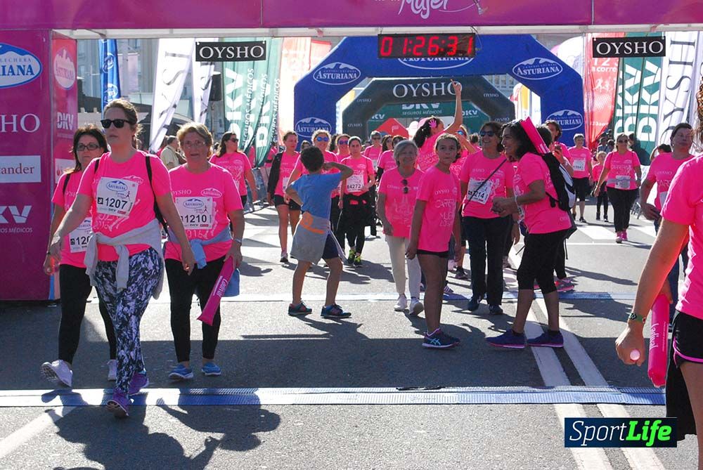 Carrera de la Mujer A Coruña meta 9 (de 1h 23´hasta el cierre de carrera)