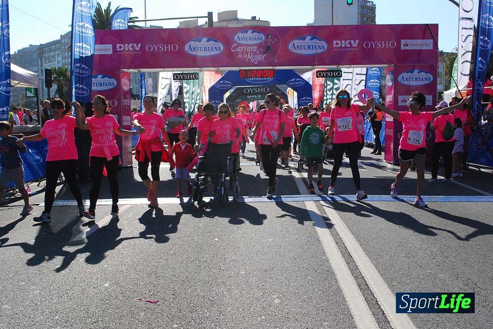 Carrera de la Mujer A Coruña meta 9 (de 1h 23´hasta el cierre de carrera)