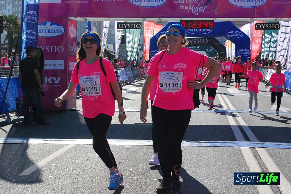 Carrera de la Mujer A Coruña meta 9 (de 1h 23´hasta el cierre de carrera)