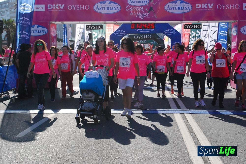 Carrera de la Mujer A Coruña meta 9 (de 1h 23´hasta el cierre de carrera)