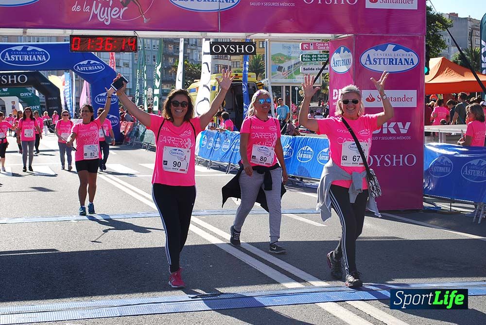 Carrera de la Mujer A Coruña meta 9 (de 1h 23´hasta el cierre de carrera)