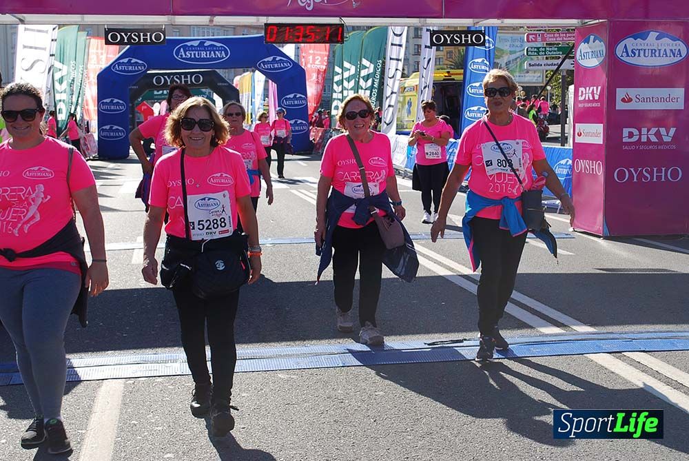 Carrera de la Mujer A Coruña meta 9 (de 1h 23´hasta el cierre de carrera)
