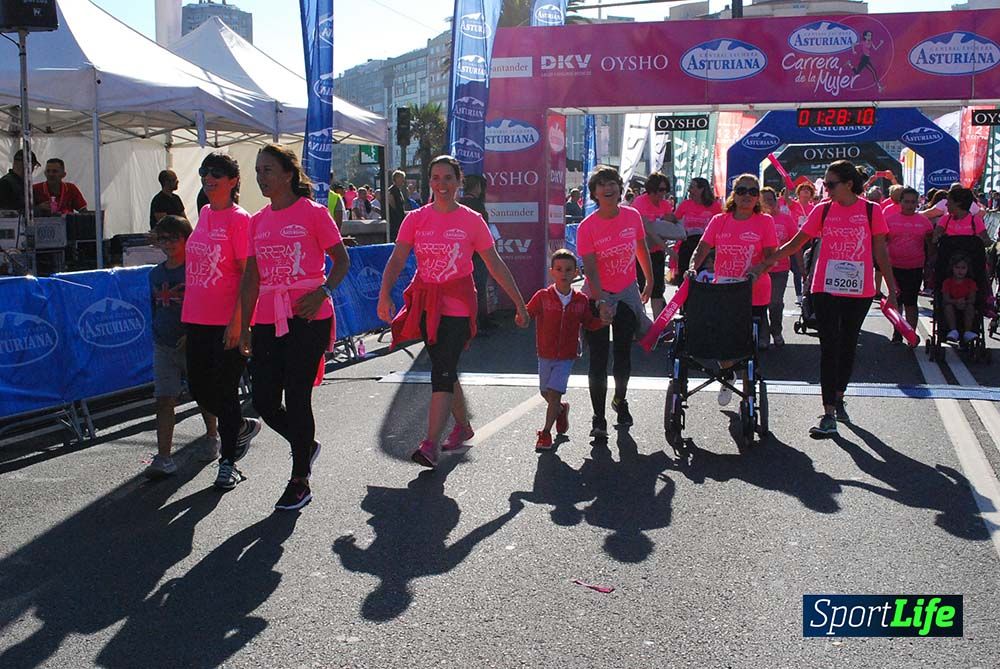 Carrera de la Mujer A Coruña meta 9 (de 1h 23´hasta el cierre de carrera)