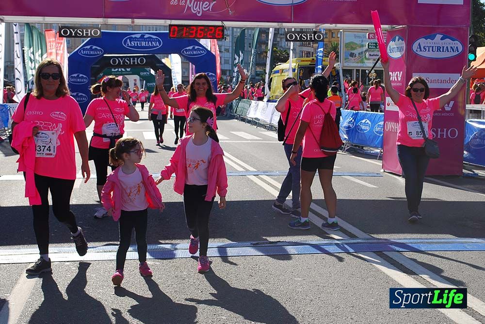Carrera de la Mujer A Coruña meta 9 (de 1h 23´hasta el cierre de carrera)